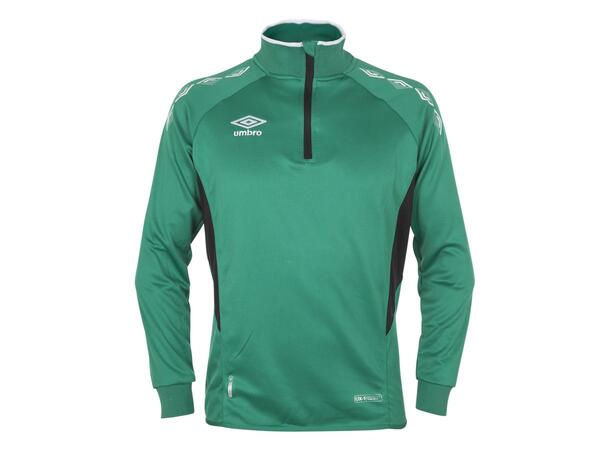 UMBRO UX-1 Half Zip Jr Grön/Vit 116 Träningströja med krage 